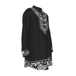 BANDANA SHITI BLC Men's Stand-up Collar Long Shirt