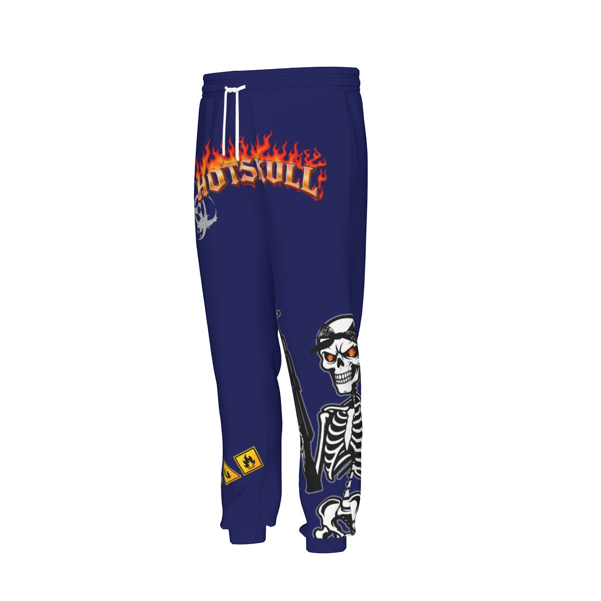 HOTSKULL NAVY Men's Sweatpants With Waistband