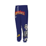 HOTSKULL NAVY Men's Sweatpants With Waistband
