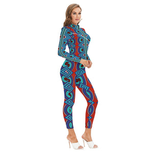AFRICAN ELITE BRDX Women's Long-sleeved  Jumpsuit