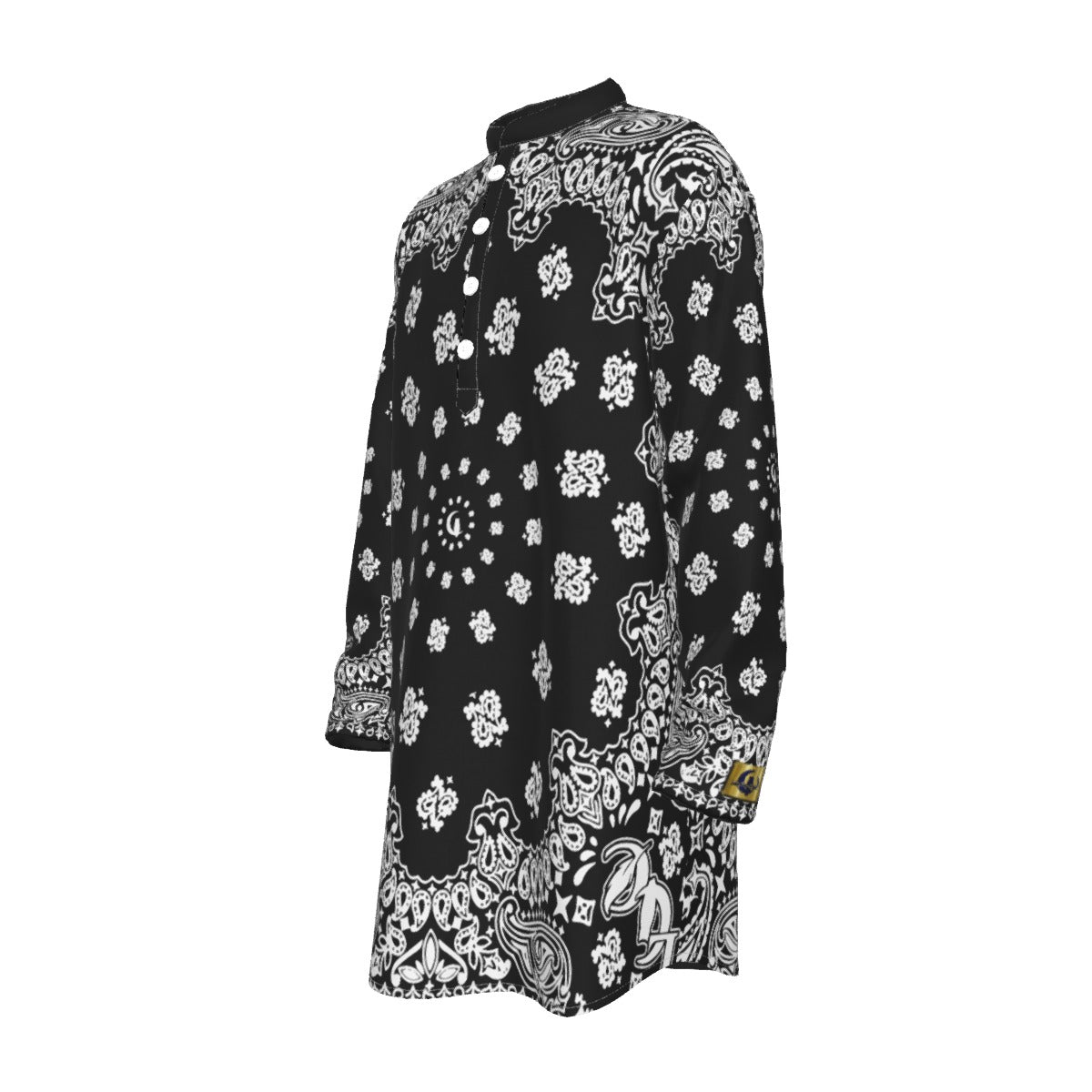 BANDANA BLC Men's Stand-up Collar Long Shirt