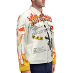 HOTSKULL WHT Unisex Lapel Jacket