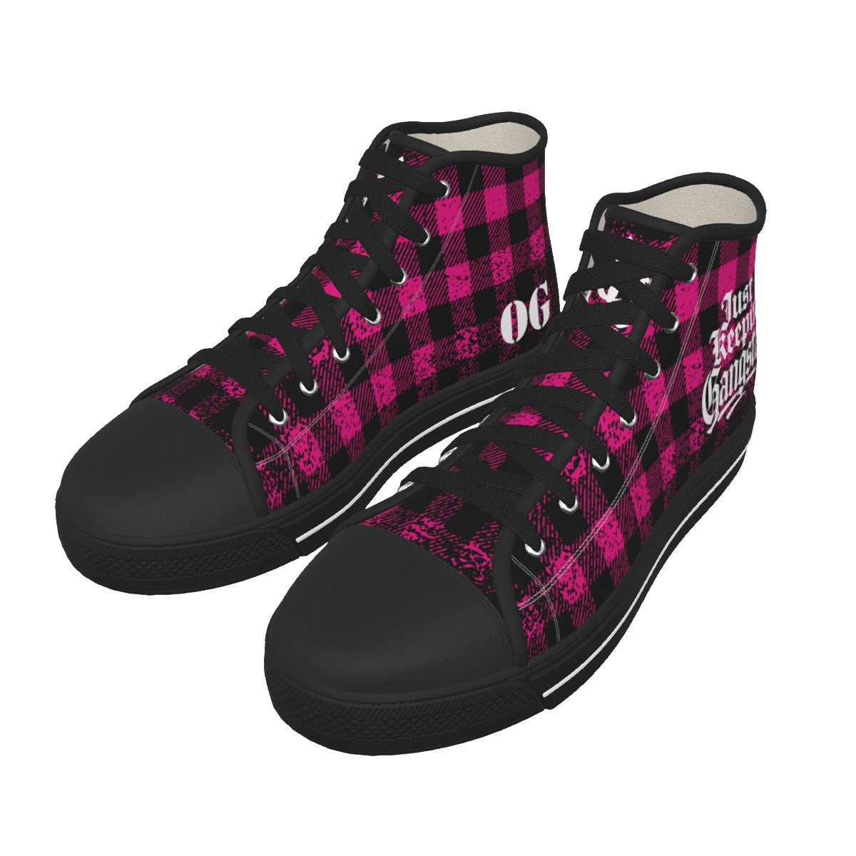 JUST KEEPIN GANGSTA GRAPES Men's Canvas Shoes