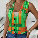 MADRAS GREEN Women's Formal Vest