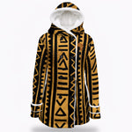 MUDCLOTH 50 Women's Hooded Double-Breasted Winter Coat With Fleece