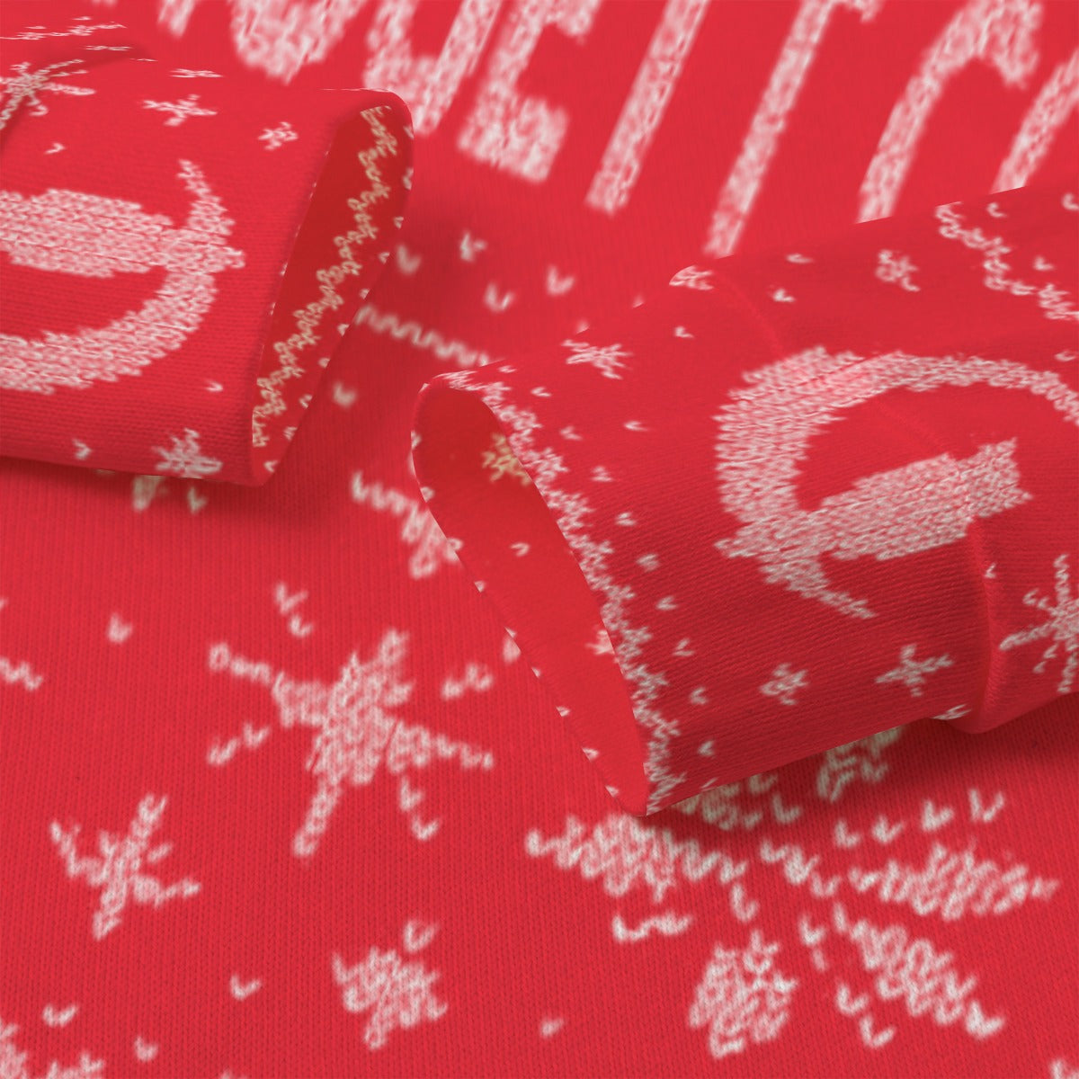 UGLY XMAS RED Unisex Turtleneck Knitted Sweater