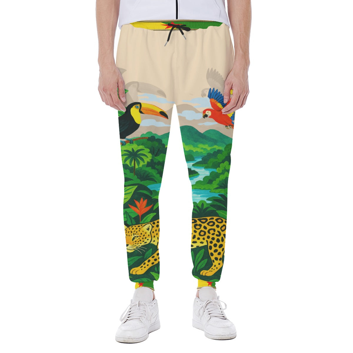 GUYANE AMAZONIE CREAM Men's Sweatpants