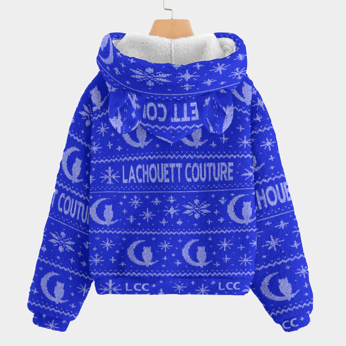 UGLY XMAS BLUE Kid’s Borg Fleece Sweatshirt With Ear