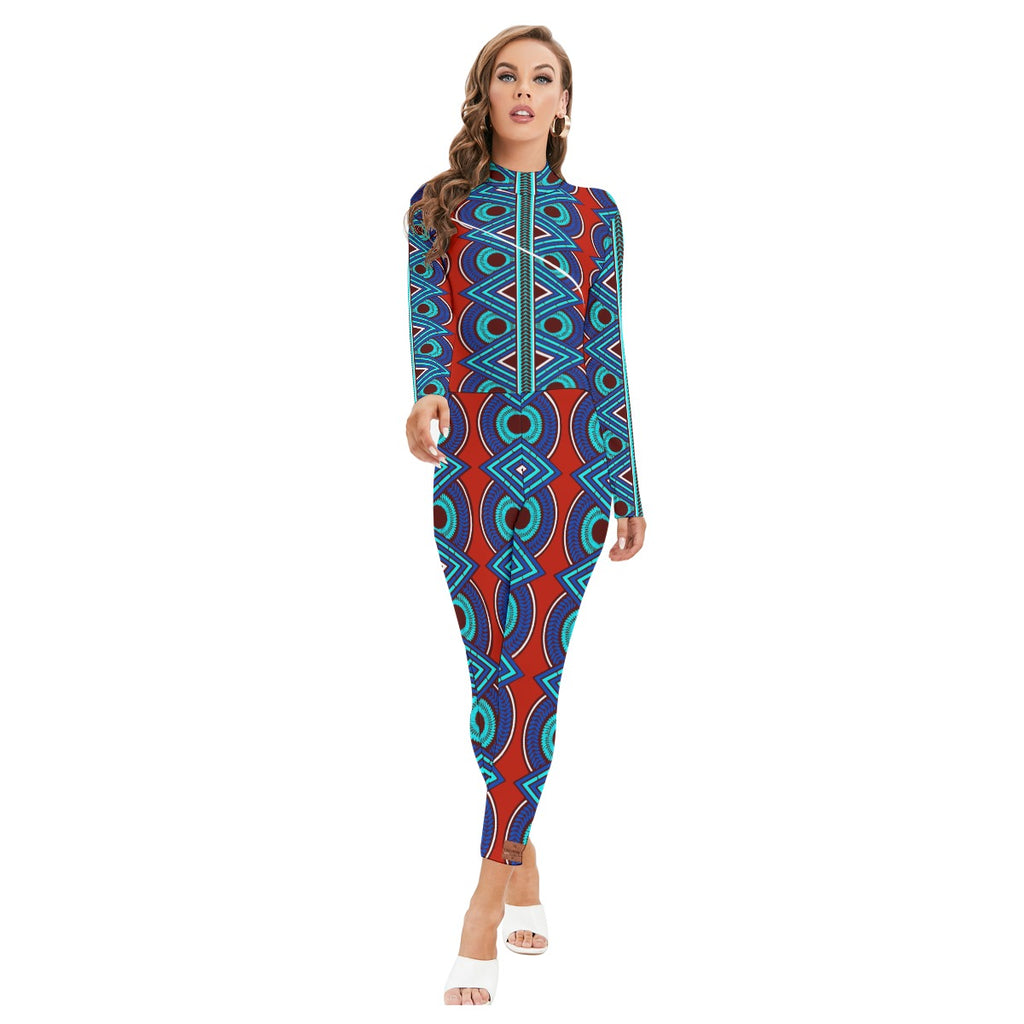 AFRICAN ELITE BRDX Women's Long-sleeved  Jumpsuit