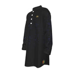 HIEROGLYPH Men's Stand-up Collar Long Shirt