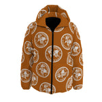 LCC STAMP BROWN Unisex Down Jacket