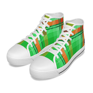 MADRAS GREEN Kid's Canvas Shoes
