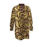 GORGIOUS BRDX Men's Stand-up Collar Long Shirt