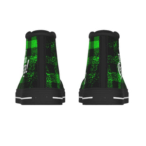 JUST KEEPIN GANGSTA GREEN Men's Canvas Shoes