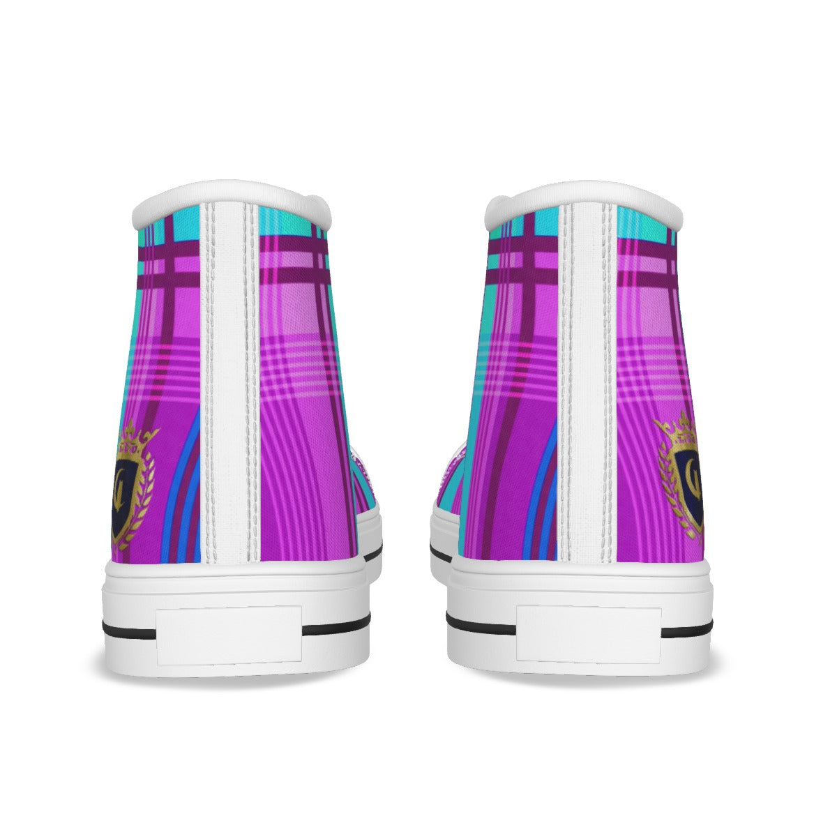 MADRAS VIOLET Kid's Canvas Shoes