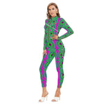 AFRICAN ELITE PURPLE Women's Long-sleeved  Jumpsuit