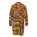 KENTE  Men's Stand-up Collar Long Shirt