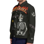 HOTSKULL BLC Unisex Lapel Jacket | 245GSM Cotton