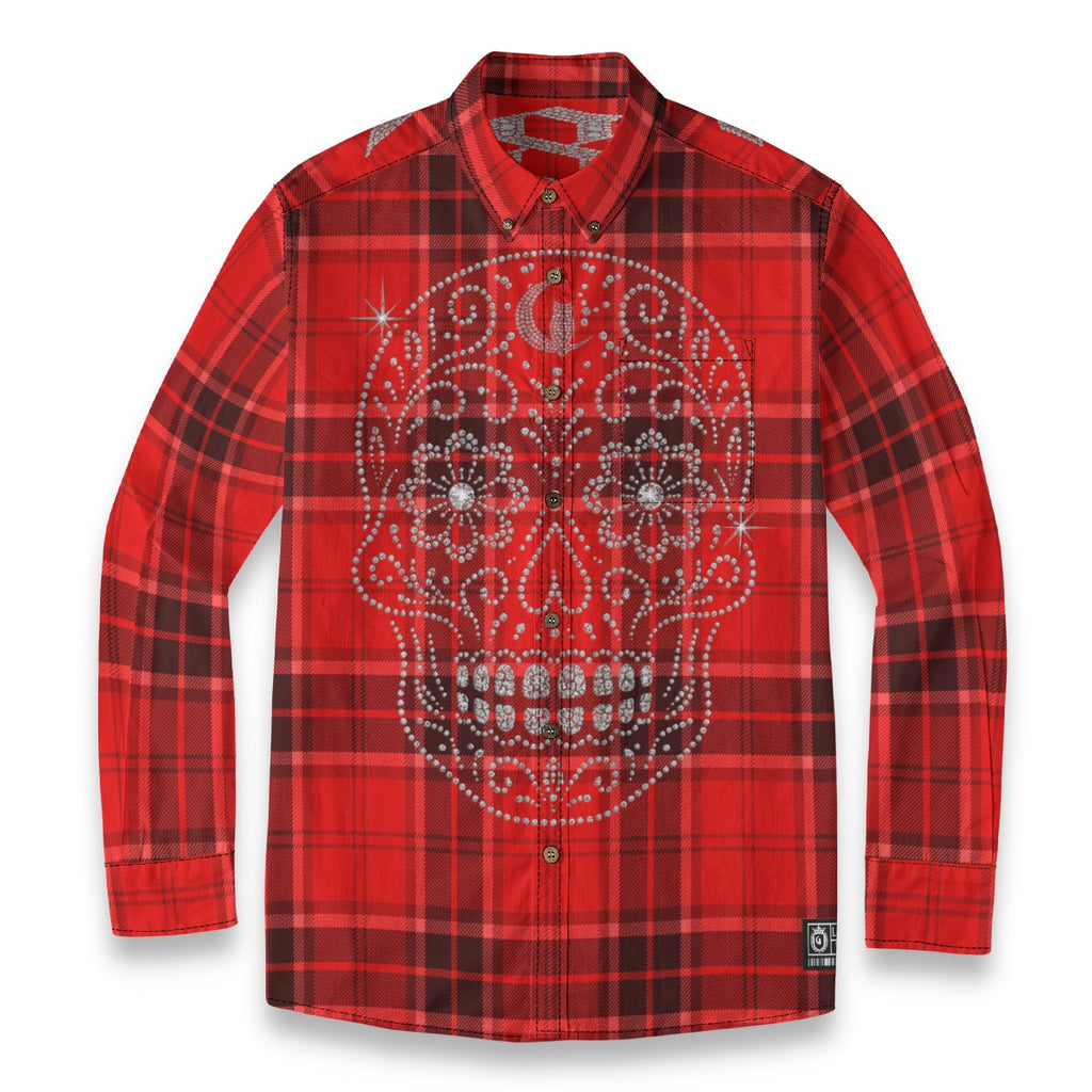 LOS CRIMINALES RED Men's CasualShirt|125GSM Cotton