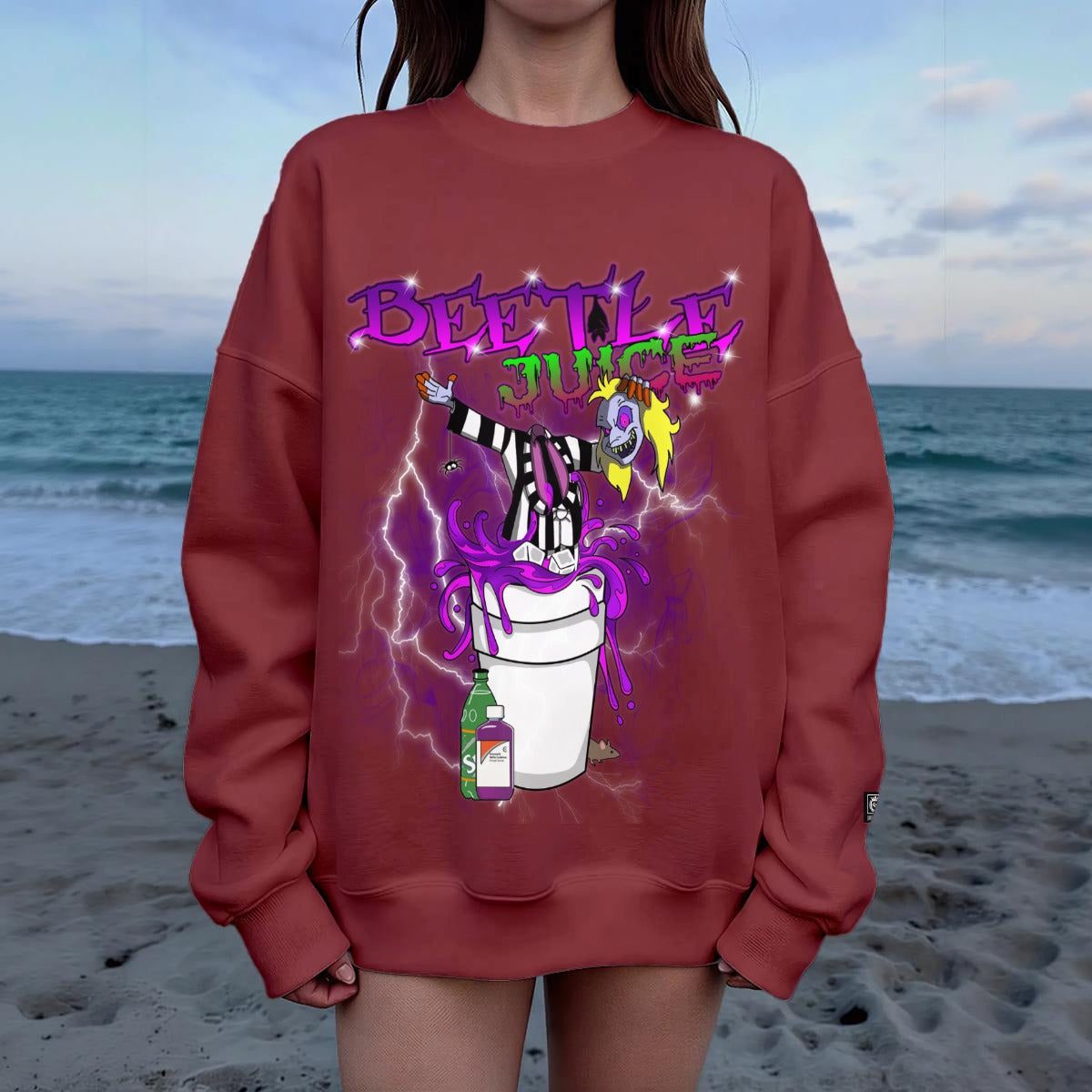 BEETLE JUICE Women's Drop Shoulder Sweatshirt|DTF