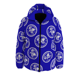 LCC STAMP BLUE Unisex Down Jacket