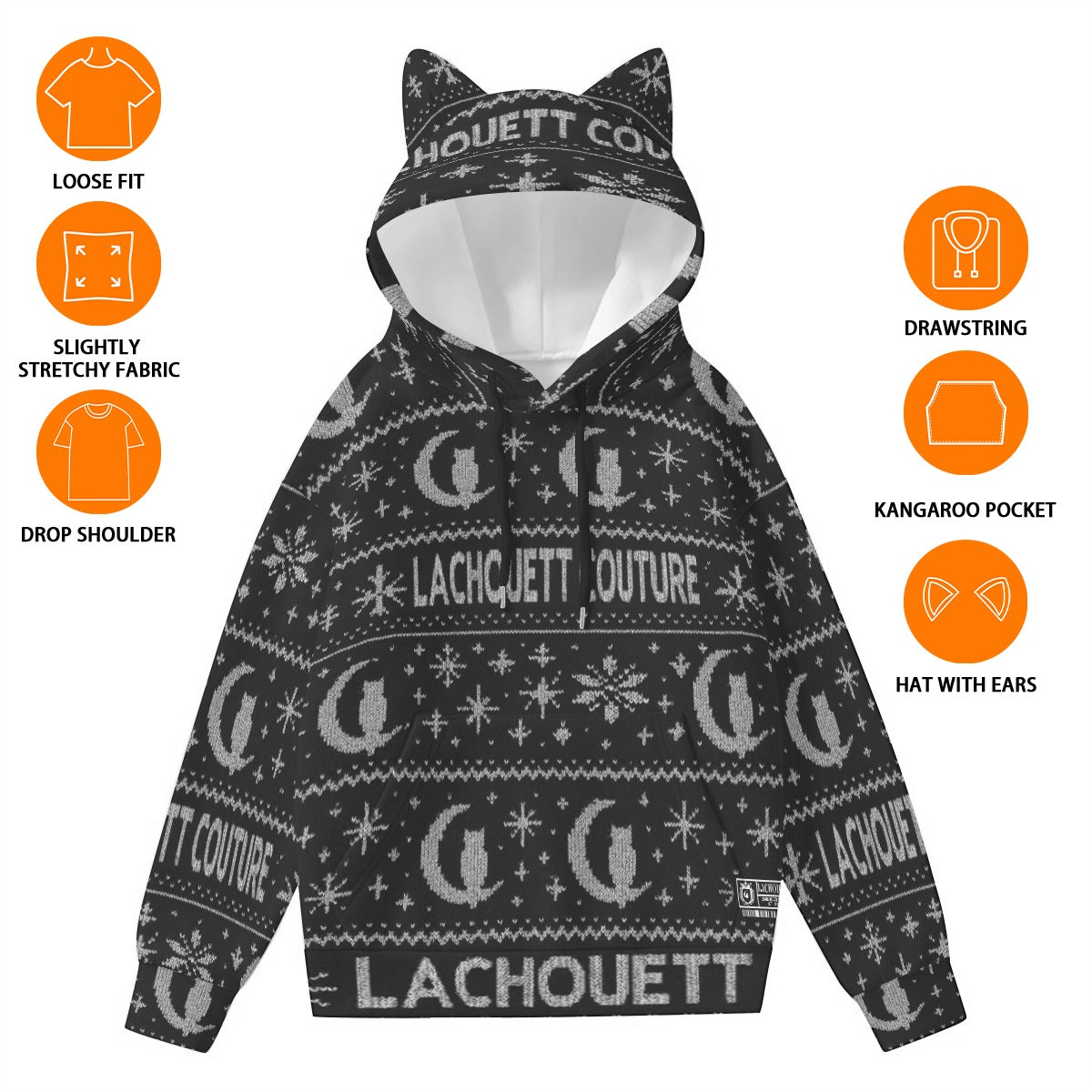 UGLY XMAS Women’s Hoodie With Ears