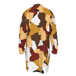 DIASPORA CAMO BOGOLAN Men's Stand-up Collar Long Shirt