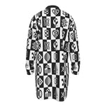 ADINKRA PUZZLE Men's Stand-up Collar Long Shirt