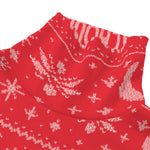 UGLY XMAS RED Unisex Turtleneck Knitted Sweater