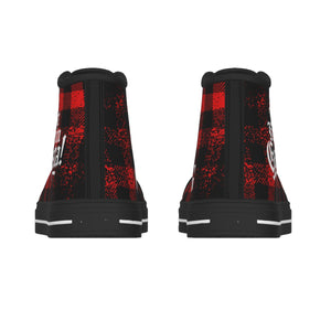 JUST KEEPIN GANGSTA RED Men's Canvas Shoes