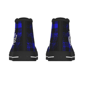 JUST KEEPIN GANGSTA BLUE Men's Canvas Shoes