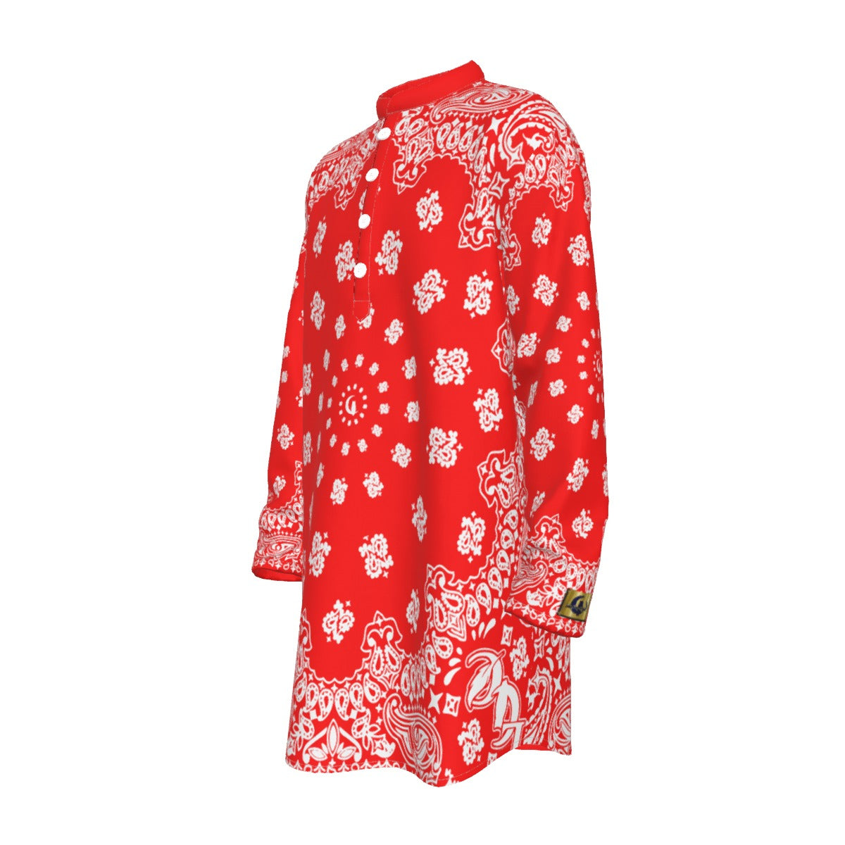 BANDANA Bs'UP Men's Stand-up Collar Long Shirt