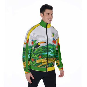 GUYANE AMAZONIE WHT Men's Stand Collar Jacket