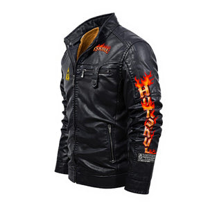 HOTSKULL Zipper Leather Jacket (DTF)