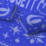 UGLY XMAS BLUE Unisex Turtleneck Knitted Sweater