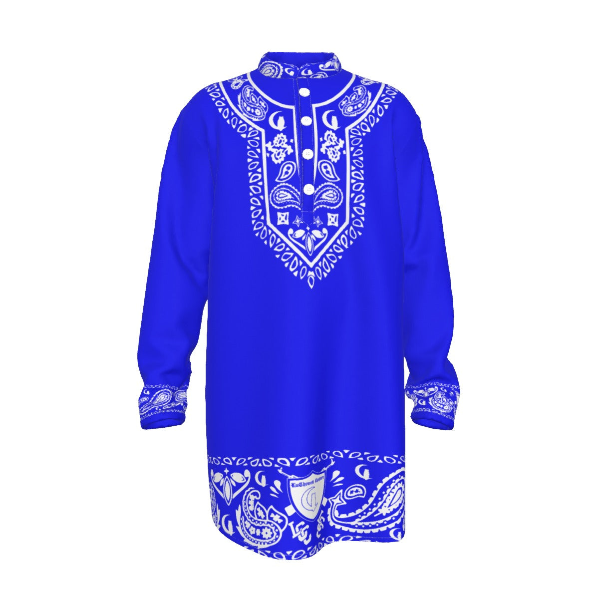 BANDANA SHIKI Cs'UP Men's Stand-up Collar Long Shirt