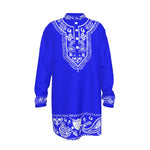 BANDANA SHIKI Cs'UP Men's Stand-up Collar Long Shirt