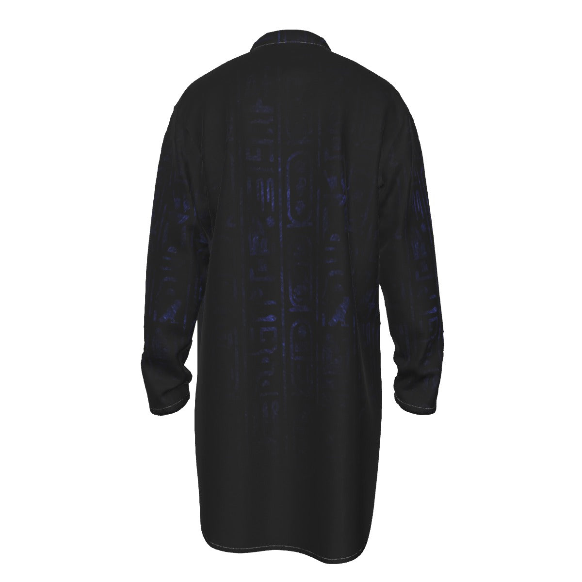 HIEROGLYPH Men's Stand-up Collar Long Shirt