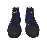 JUST KEEPIN GANGSTA BLUE Men's Canvas Shoes