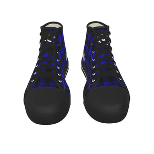 JUST KEEPIN GANGSTA BLUE Men's Canvas Shoes