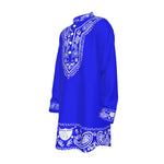 BANDANA SHIKI Cs'UP Men's Stand-up Collar Long Shirt