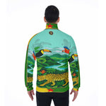 GUYANE AMAZONIE SKYBLUE Men's Stand Collar Jacket
