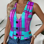 MADRAS VIOLET Women's Formal Vest
