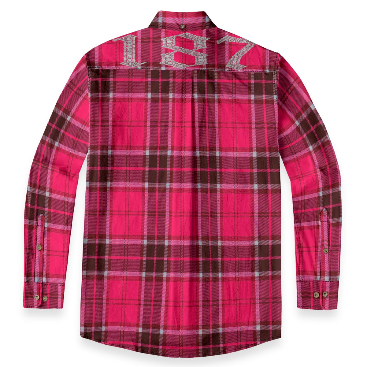 LOS CRIMINALES RADDISH Men's Casual Lapel Long Sleeve Shirt Cotton
