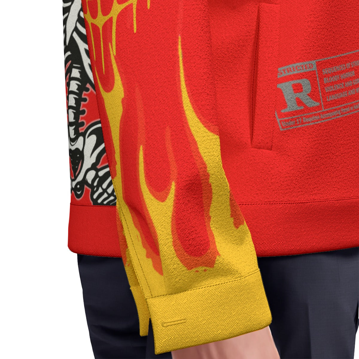 HOTSKULL RED Unisex Lapel Jacket