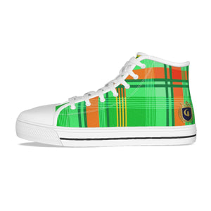 MADRAS GREEN Kid's Canvas Shoes