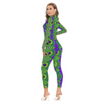 AFRICAN ELITE GRAPES Women's Long-sleeved  Jumpsuit