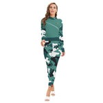 CAMOUFLAGE MORPH Women's Long-sleeved Jumpsuit