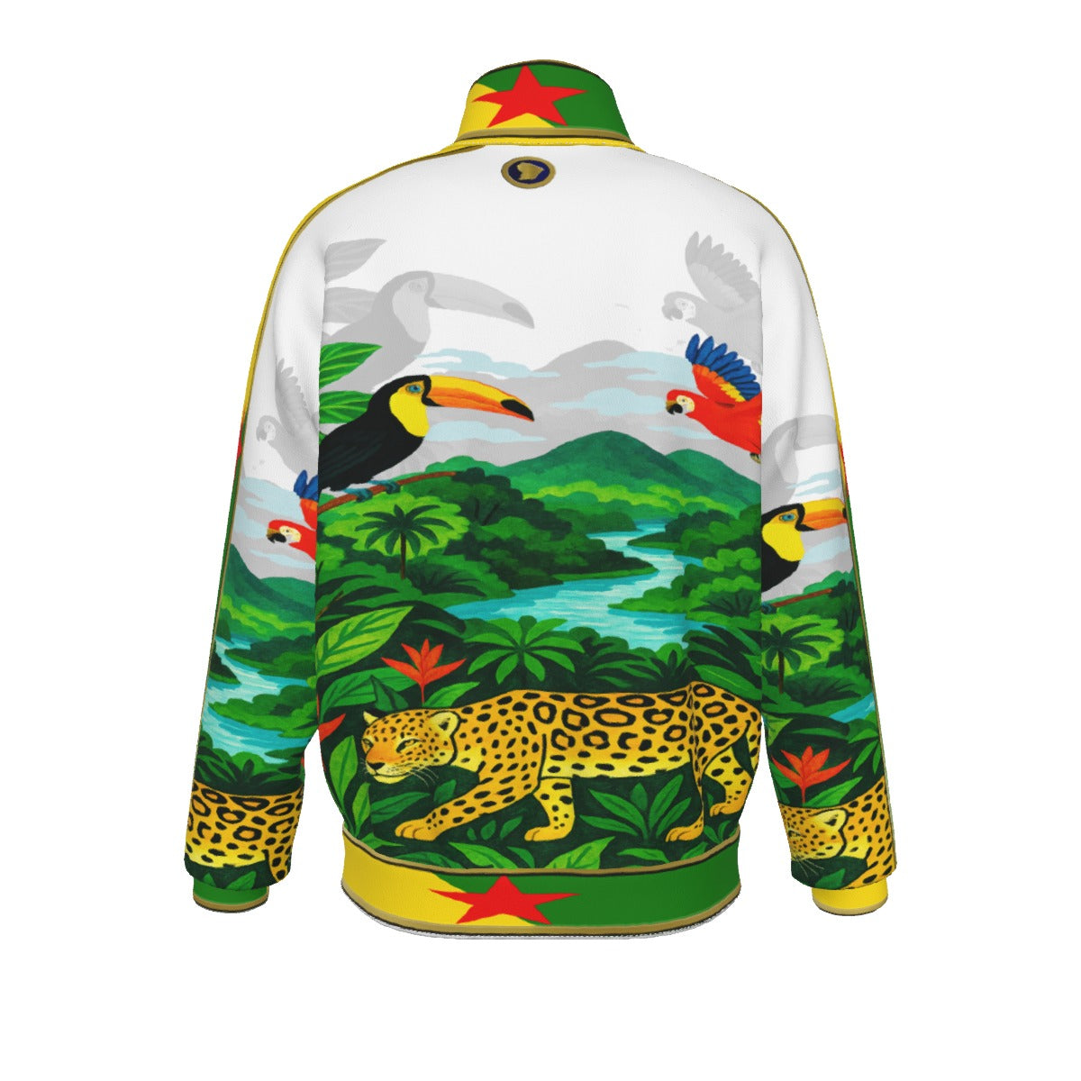 GUYANE AMAZONIE WHT Men's Stand Collar Jacket
