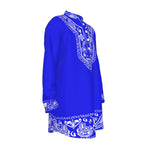 BANDANA SHIKI Cs'UP Men's Stand-up Collar Long Shirt